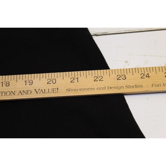 Cabi Women's 14 Black A-Line Midi Skirt Zip Eye Hook Closure - Picture 9 of 13